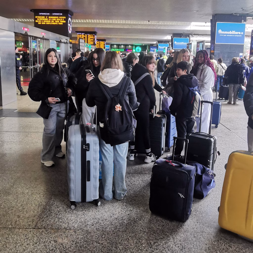 Gruppo alla stazione Termini